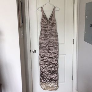 Gorgeous Nicole Miller bandage floor length dress